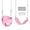 Pink Bucket Swing and Swing Seat, variant on RedSwing High Back Full Bucket Swing with Heavy Duty Swing Seat Combo Pack (Triangle and Chain Dip), Tree Straps Included, Pink