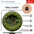 thumbnail image 3 of Moss Garden Wall Clock Unique Decor 10-Inch Silent Wooden Wall Clock, Battery Operated (AA Batteries Not Included), Artistic Home Decor, 3 of 7
