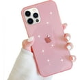 thumbnail image 5 of iPhone 12 Pro Max Case Bling Clear Glitter Sparkle Case for Women Cute Slim Soft Silicone Gel Phone Case Compatible for Apple iPhone 12 Pro Max 6.7" (Blue), 5 of 12