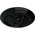 thumbnail image 3 of Ekena Millwork 16 7/8"OD x 5/8"P Vienna Ceiling Medallion (Fits Canopies up to 3 1/4"), Hand-Painted Black Pearl, 3 of 6