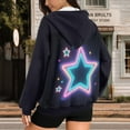 thumbnail image 4 of Yuyamidu Star Hoodie Womens Hoodies Y2k Womens Oversized Sweatshirt Zip Up Jacket Aesthetic Crewneck Sweatshirt Long Sleeve Tops with Pockets XS, 4 of 8