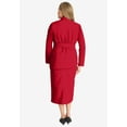thumbnail image 2 of Jessica London Women's Plus Size Belted Skirt Suit, 2 of 4