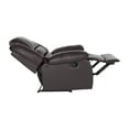 thumbnail image 6 of OakvillePark Mulberry Faux Leather Upholstered Reclining Chair, Brown, 6 of 8