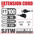 thumbnail image 2 of Cable de extensión para exteriores EP 30 m 16/3 SJTW negro 125 V 1625 W, 2 of 7