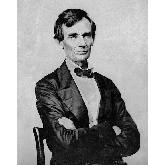 Young Abraham Lincoln Portrait - 12x18 Inch Laminated Poster - Stunning Detail and Bold Colors