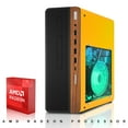 thumbnail image 4 of Restored HP Half Dark Desktop Computer PC Lambo AMD A10-9700, 16GB RAM, 1TB SSD, 27 Inch Curved Monitor, RGB KBM with AI Copilot, WiFi, RGB Soundbar, Webcam, Windows&nbsp;11 (Refurbished), 4 of 8
