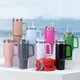 thumbnail image 2 of 1200ML 304 Stainless Steel Insulated Water Bottle,Thermal Coffee Car Cup, Cold Hot Mugs Vacuum Flask With Handle Straw,For Sport, 2 of 5