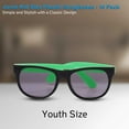 thumbnail image 5 of 10 Junie Kid Size Plastic Sunglasses Pack - Lenses UV Protection, Beach Glasses - Neon Green, 5 of 8
