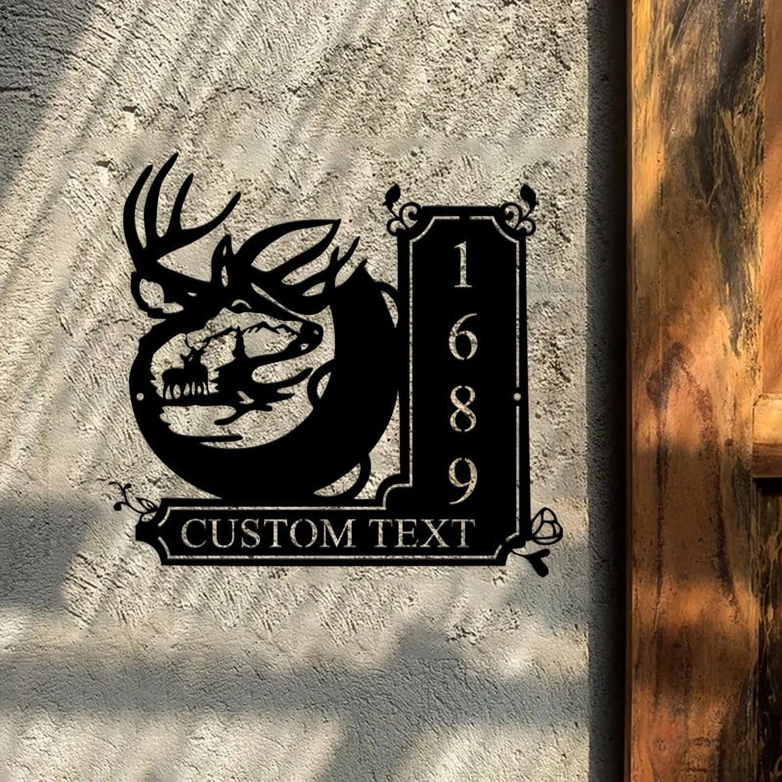 Customized House Numbers and Letters Doorplate, Name Address Plaque, Outdoor Home Mailbox, Address Sign Plates(24inch)