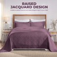 thumbnail image 3 of BNM 3 Piece Cotton Celtic Circles Bedspread Set, Queen, Lilac, 3 of 11