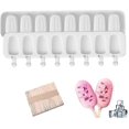 thumbnail image 1 of Silicone Ice Cream Molds, Magnum Cake Mold, 2pcs+50pcs Ice Cream Stick, Homemade Popsicle Ice Cream, Bpa Free Reusable Non-stick Ice Cream Mold, 1 of 5