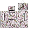 thumbnail image 4 of Psesaysky Golf Cart Seat Covers with Extra Handle, Portable Seat Towel Blanket, Non-slip Back, All Seasons Fit for EZGO, Yamaha, Club Car Front Seats, Golf Cart Floral Print, 4 of 8