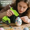 thumbnail image 4 of Cordless Hot Glue Gun with 2.0Ah Battery Charger and 30 Pcs Full Size Glue Sticks 100W Power Melt Glue Gun for DIY Festival Decor and Gifts, 4 of 11