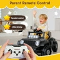 thumbnail image 3 of Xuanlur 2-in-1 12V Kids Ride On Building Block Car, Electric Truck Car/Kart-Switch Freely, DIY Assembly Electric Toy with Parent Remote Control, Toddler Gift Car for Boys Girls Ages 2-4, Black, 3 of 9