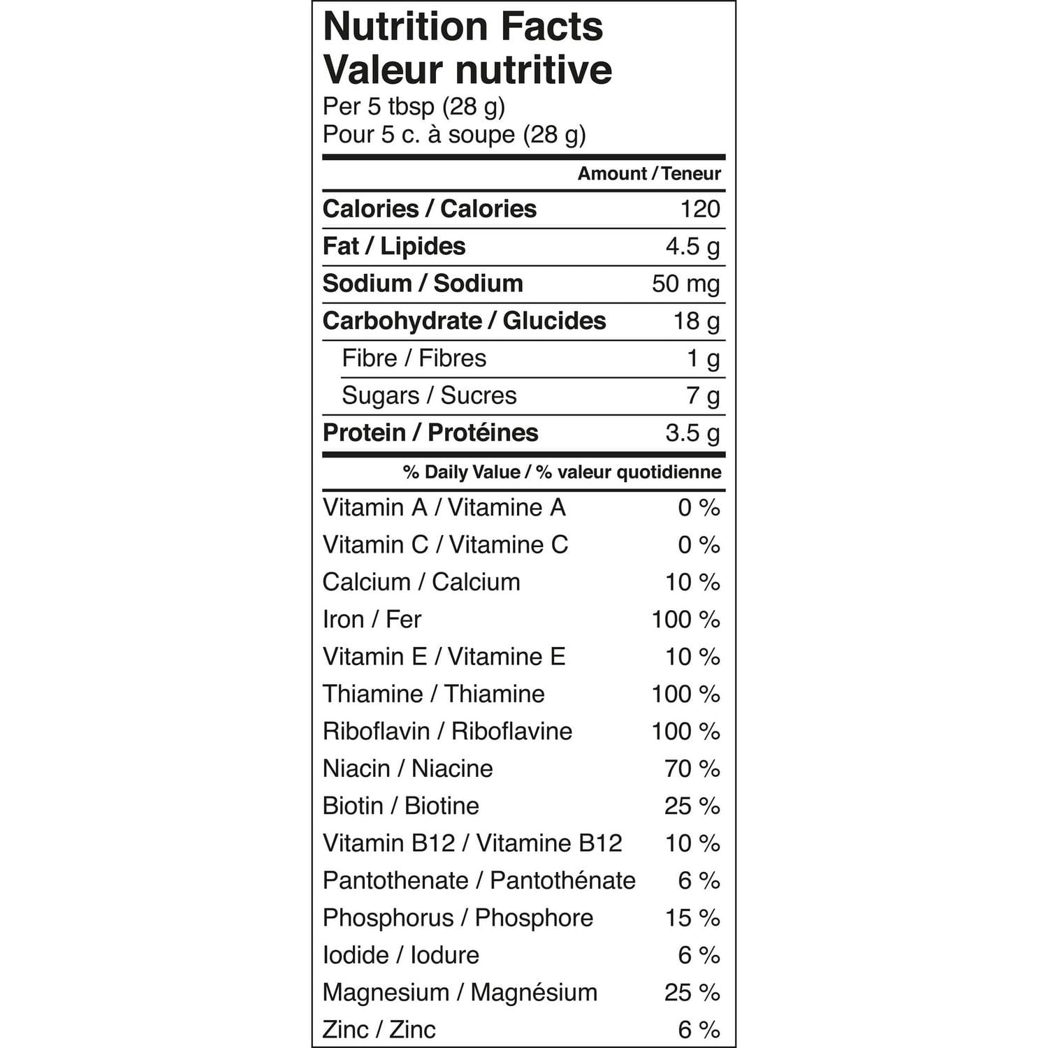 Céréales pour bébés GERBER® Étape 2 Avoine et multigrains avec fruits 227 g 227 GR