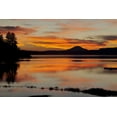 thumbnail image 2 of Paulson, Don 24x17 Black Ornate Wood Framed with Double Matting Museum Art Print Titled - USA, Washington Sunset on Lake Quinault, 2 of 4
