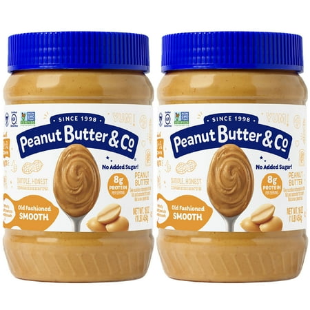 Peanut Butter & Co, Old Fashioned Smooth Peanut Butter, 16 oz, 2 pack
