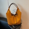 thumbnail image 2 of Bolso Hombro Ante Corbata Lazo Mano Pico () Amarillo, 2 of 9