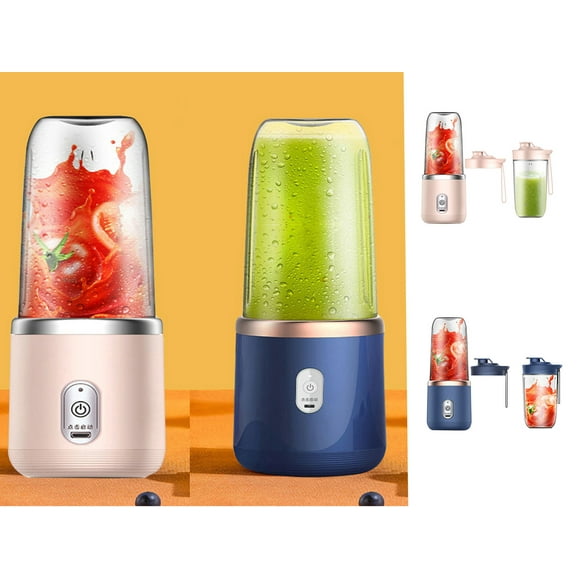 Meitianfacai Mélangeur Portable, Presse-Agrumes à Fruits Rechargeable par USB avec 6 Lames Puissantes pour Shakes et Smoothies, Mini Gobelet Presse-Agrumes pour Voyage Sports Sortie Cuisine