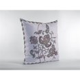 thumbnail image 2 of Coussin en Daim Double Face, avec Fermeture Éclair, Gris sur Blanc, 2 of 5