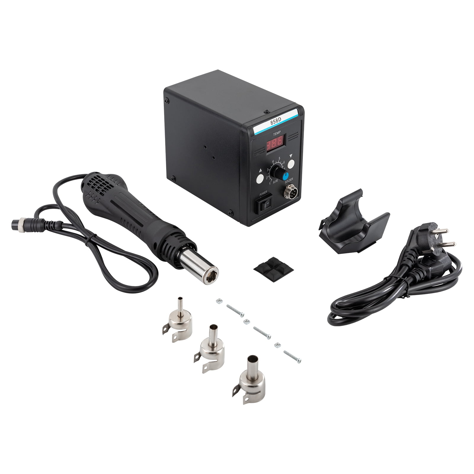 700W Hot Air Rework Station, Digital SMD Soldering Heat Gun for PCB