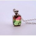thumbnail image 3 of 2ct Watermelon Tourmaline Sterling Silver Necklace, 3 of 6