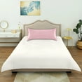 thumbnail image 5 of AUQ 2026 New Satin Pillow Case Standard Silky Pillow Cover for Hair and Skin Envelope Closure for Bedroom,Guest Room,Pillow Pale Pink 20"X26", 5 of 7