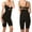Black, variant on Seamless High Waist Cincher Long Leg Shaper, Firm Control Flatten Tummy, Fullness Women Thigh Slimmer