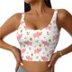 thumbnail image 1 of Balery Funny Little Pigs Sujetadores deportivos con espalda cruzada para mujer, acolchados, sin costuras, de alto impacto, ideales para yoga, gimnasio, entrenamiento y fitness.-, 1 of 8