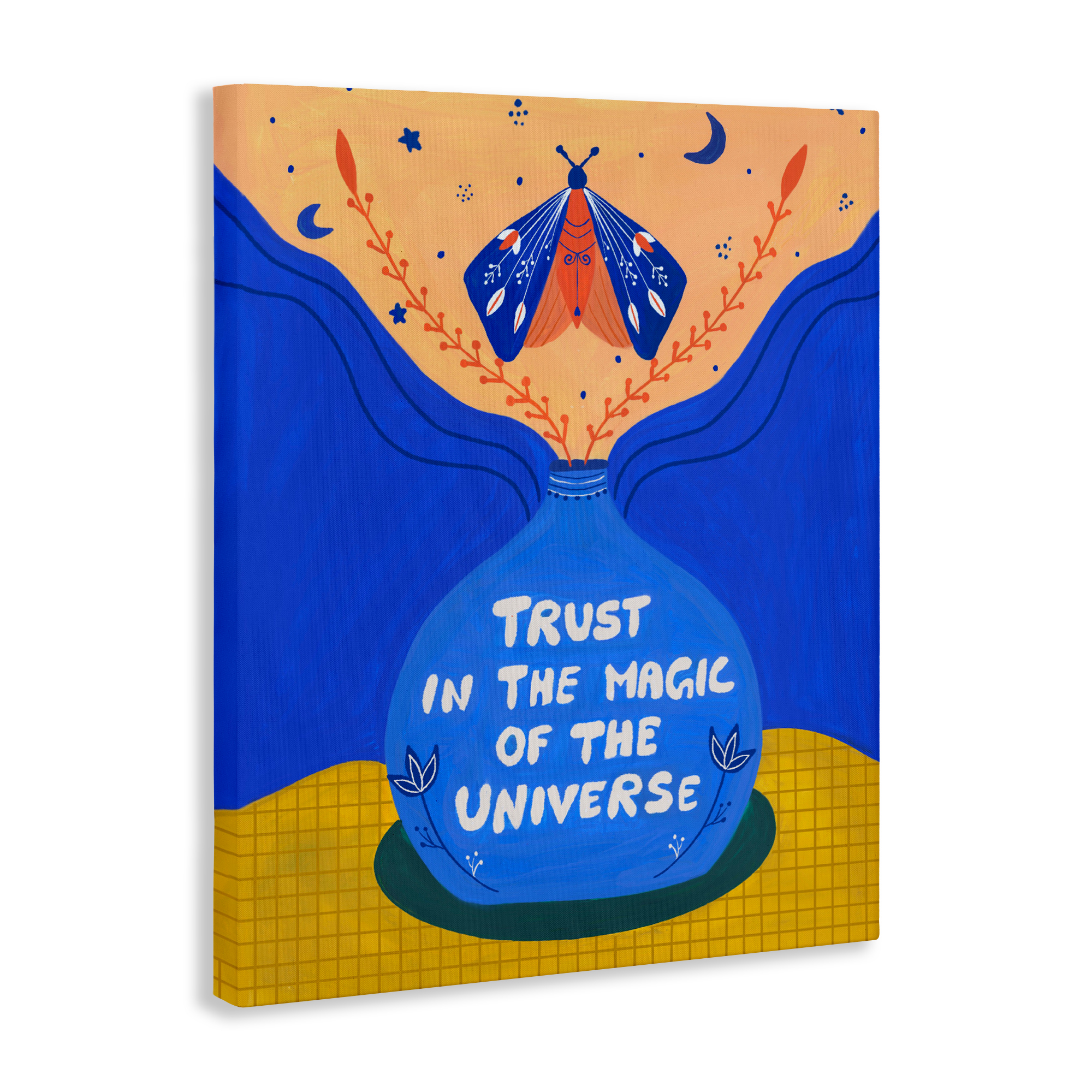 Trust In Magic Of Universe Canvas Wall Art, design by Nabeela Rumi