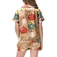thumbnail image 4 of Enyan Halloween Pajamas Girls 2 Piece Pumpkin Ghost Sleepwear Short Sleeve Jammies for Kids Button-Down Nightwear Kids Pajamas Girls(10-11 Years), 4 of 5