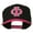 Pink Black, variant on Greek Alphabet PHI Embroidered Cap - Black Silver OSFM