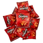 Doritos Nacho Cheese Flavored Tortilla Chips, 1 oz Bags, 10 Count
