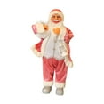 thumbnail image 2 of Almencla Christmas Figurine Santa Claus Figure Doll Ornament Lovely Traditional Art Sculpture for Party Favors Supplies Window Desktop Pink, 2 of 8