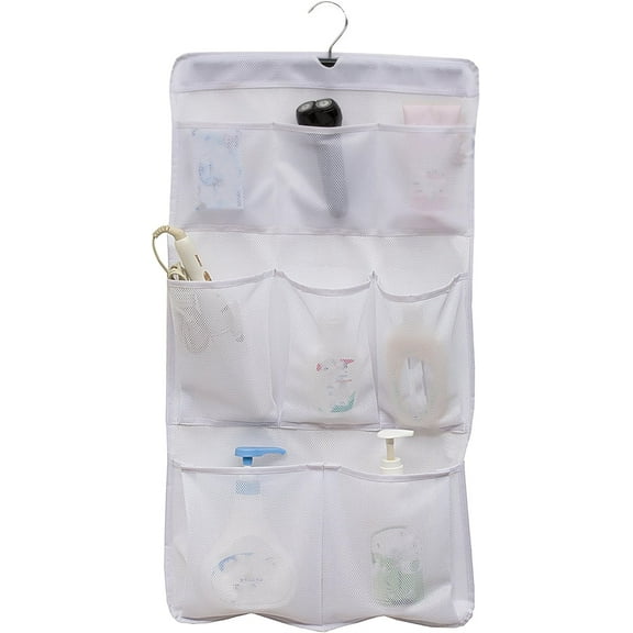 Mesh Shower Caddy,8 Pockets Hanging Shower Organizer,Hanging Mesh Shower Caddy,Storage Pockets,Saving Bathroom Organizer for Soap,Shampoo
