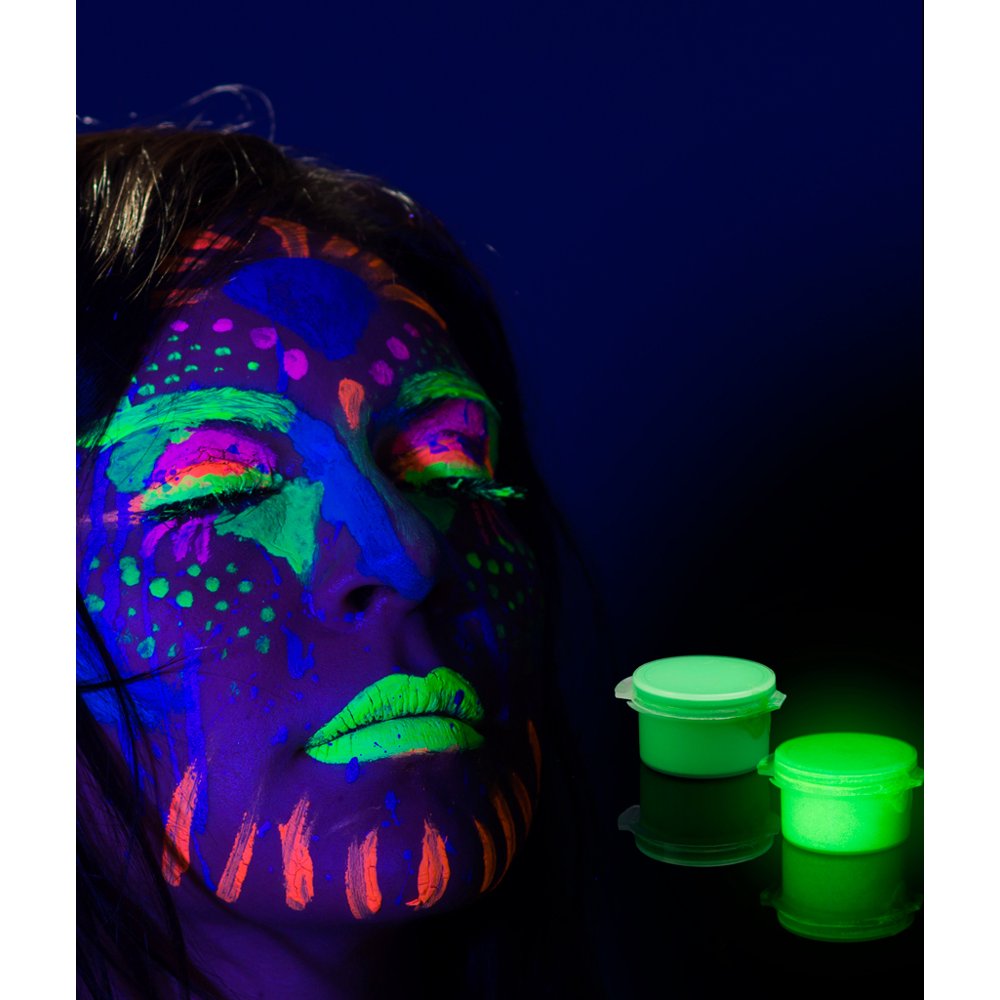 Glominex Glow Body Paint Single Pack Clamshell Green