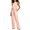 Pink 1, variant on Women's Halter Neck Jumpsuit Sleeveless Ruched Bodice Tie Waist Wide Leg Vacation One Piece Outfit