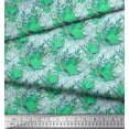 thumbnail image 2 of Soimoi Rayon Fabric Curve Diamond & Autumn Leaves Decor Fabric Printed Yard 56 Inch Wide, 2 of 3