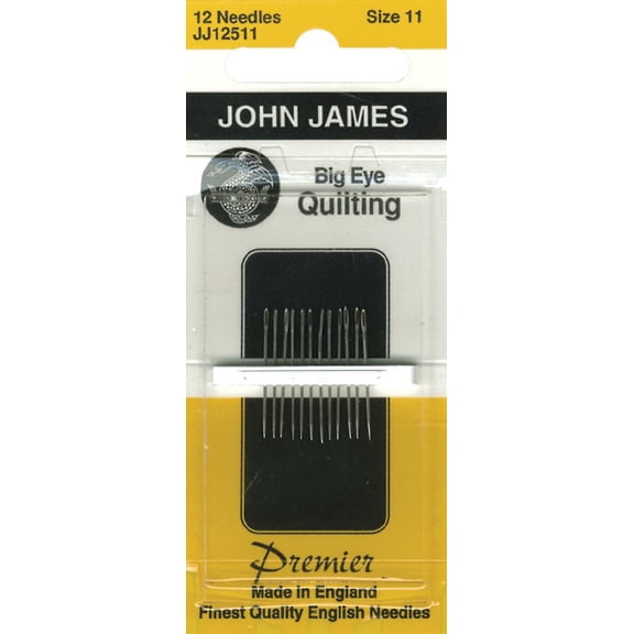 John James Big Eye Quilting Hand Needles-Size 11 12/Pkg