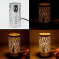thumbnail image 6 of 7" touch lamp-Fragrance Wax Melts Warmer -Electric Candle Essential Oil Burner-Metal Forest Table Decor by Peterson Housewares  Artwares, 6 of 11