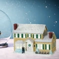 clearance Christmas Village House LED Lighted Desk Building Resin House