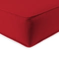 thumbnail image 3 of Jordan Manufacturing 46.5" x 24" Veranda Red Solid Rectangular Outdoor Deep Seat Chair Cushion Set with Welt, 3 of 9