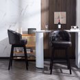 thumbnail image 4 of 360° Rotation, Tufted Backrest, Foam-Padded Seat - Luxury Stools for Bar Area, 4 of 7