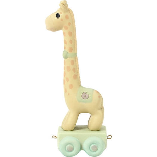 Precious Moments Birthday Train, Age 6, Keep Looking Up, Bisque Porcelain Figurine, 1 Each