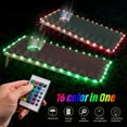 thumbnail image 2 of SUGARMOM  LED Cornhole Lights  Remote Control Cornhole Board Edge and Ring LED Lights  16Color change by yourself  a great addition for playing Bean Bag Toss Cornhole game at the family b, 2 of 7