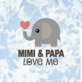 thumbnail image 4 of Inktastic Mimi and Papa Love Me Elephant Boys or Girls Baby Bodysuit, 4 of 5