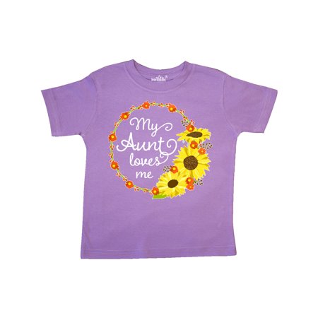 

Inktastic My Aunt Loves Me with Sunflower Wreath Gift Toddler Boy or Toddler Girl T-Shirt