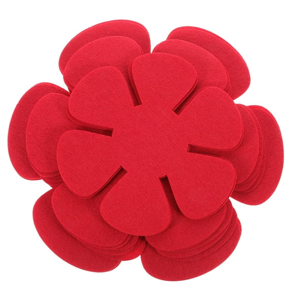 Uonlytech 12Pcs Red Anti Scratch Pot Protectors Nonwoven Fabric Protective Pads for Pots Pans