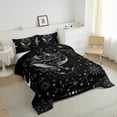 thumbnail image 3 of Castle Fairy Ocean Animal Whale Full Size Comforter Sets 3-Piece for Female Men Women,Universe Galaxy Stars Bedding Comforter Set,Bohemian Theme Lightweight Bedding Sets,Ultra Soft Home Decor, 3 of 8