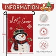 thumbnail image 2 of Christmas Snow Snowman Garden Flag Winter Snowflake Yard Flag 12x18 Inch Double Sided Red Cardinal Birds House Banner Merry Xmas Poinsettia Happy Holiday Wall Banners Farmhouse Outdoor Decor, 2 of 5